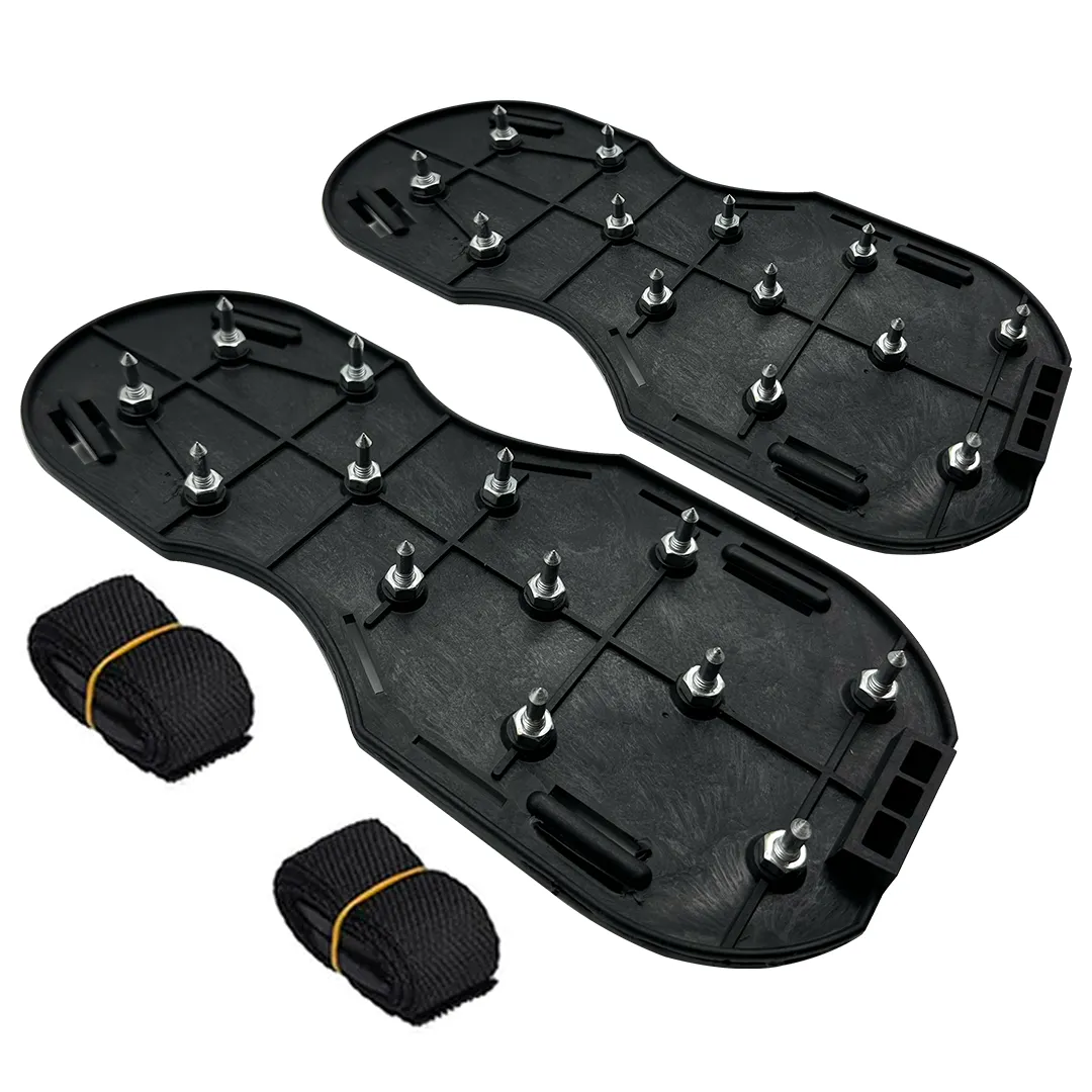 PaintAccess Black Plastic Spiked Shoes for Floor Painting