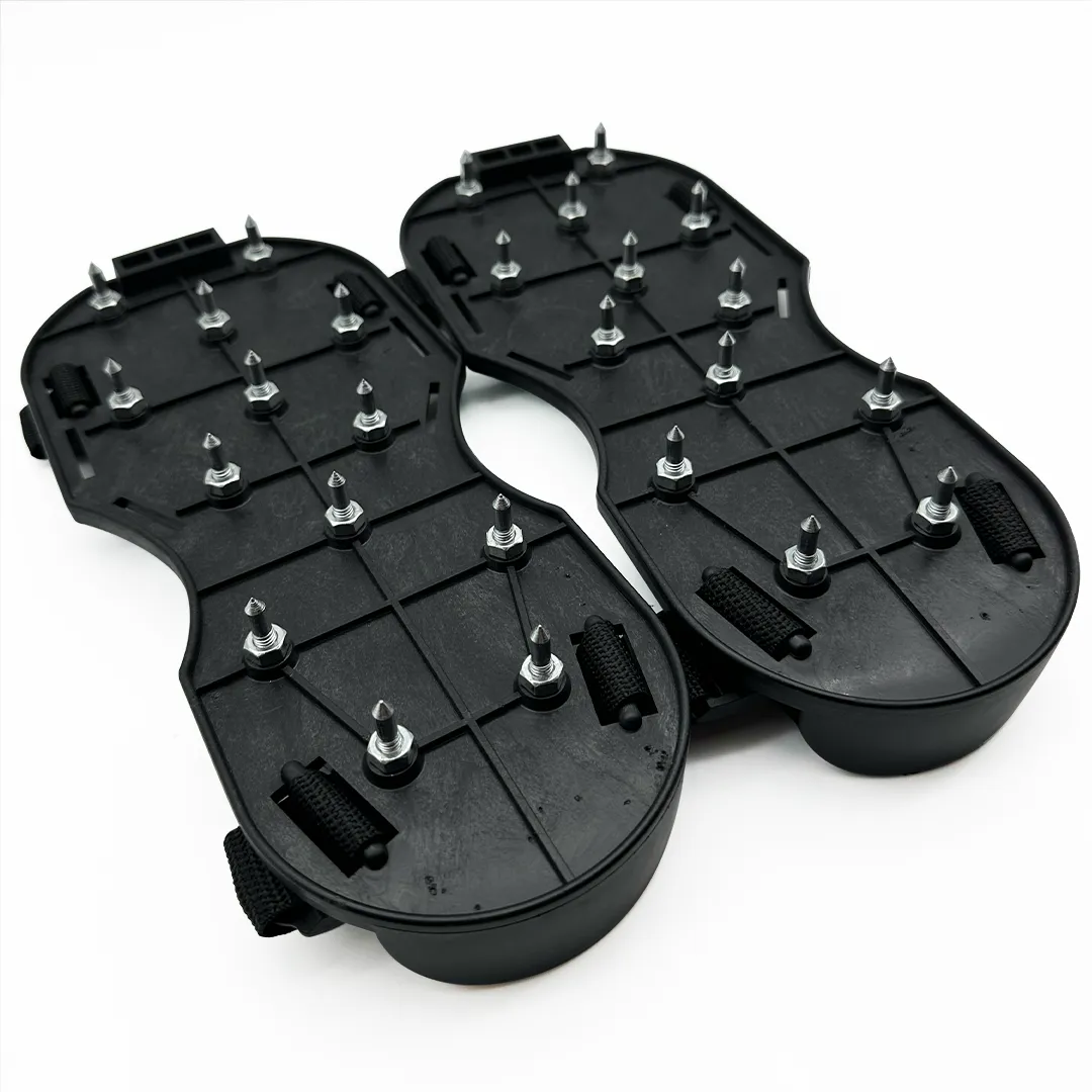 PaintAccess Black Plastic Spiked Shoes for Floor Painting
