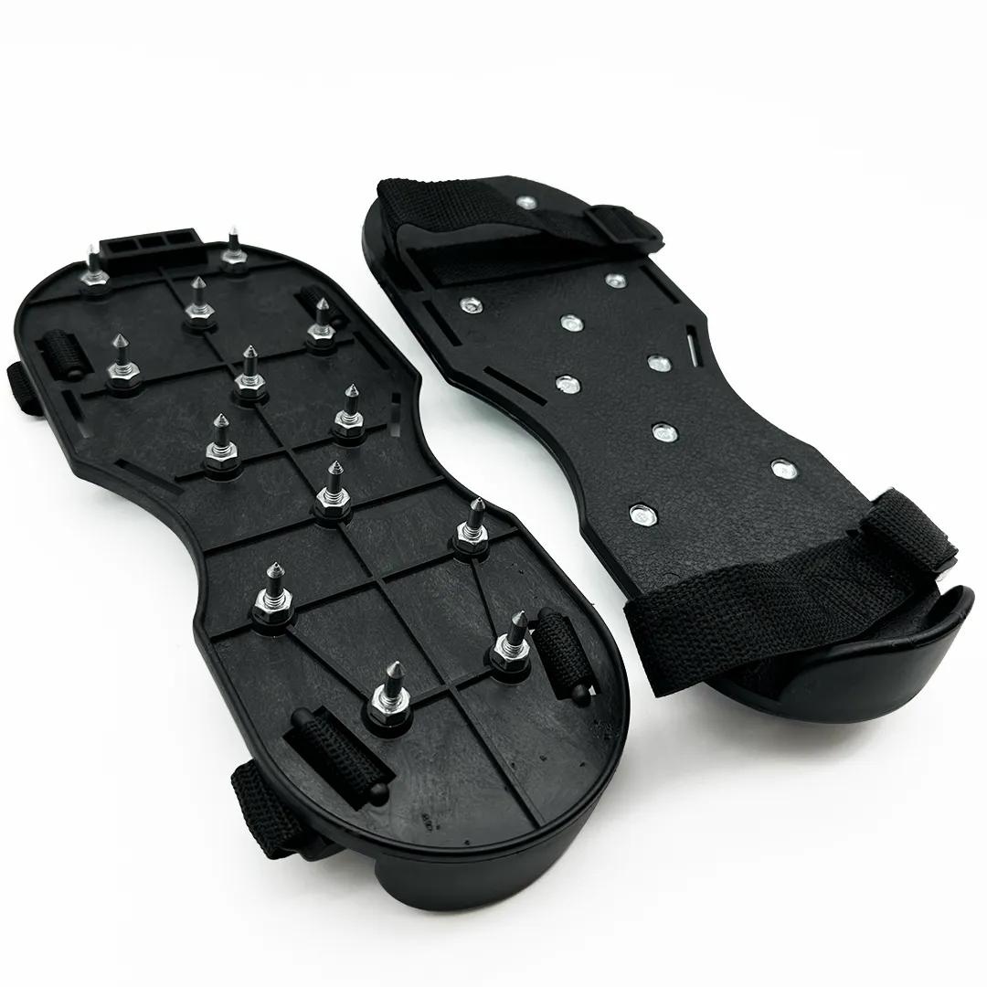 PaintAccess Black Plastic Spiked Shoes for Floor Painting