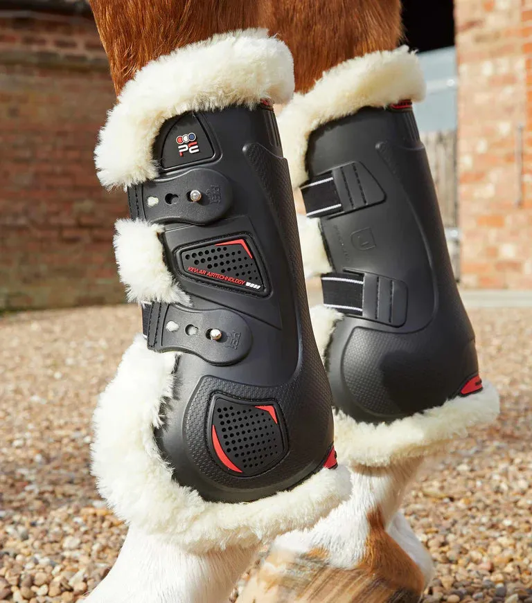 PE Kevlar Airtechnology Fur Lined Tendon Show Jump Boots