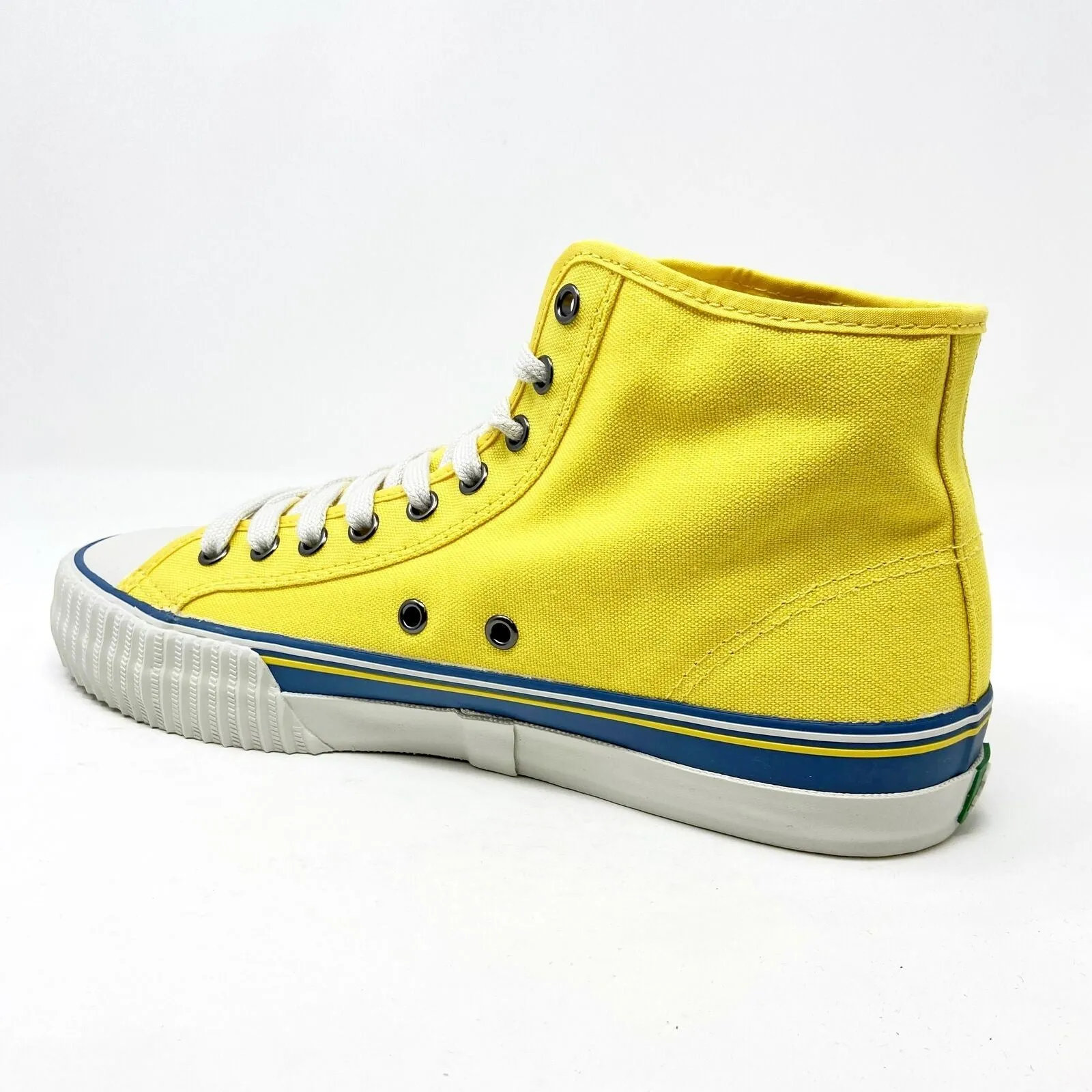 PF Flyers Center Hi Yellow White Womens Retro Casual Sneakers PM11OH2H