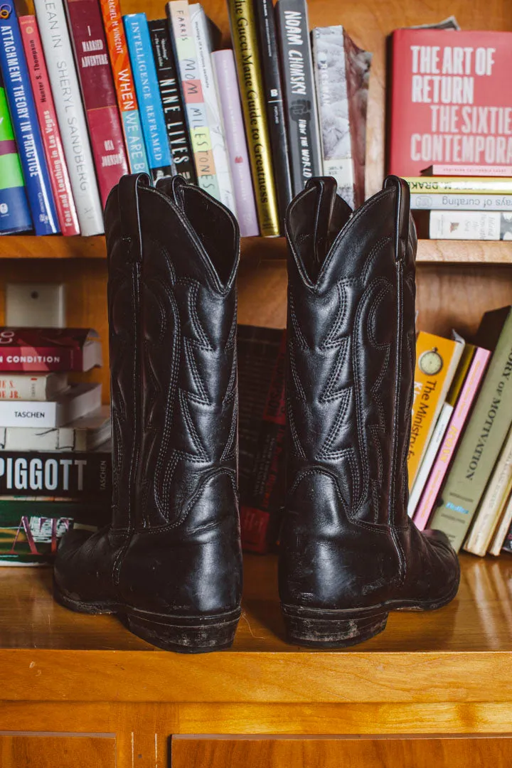 PORTER Black As My Heart Cowboy Boots