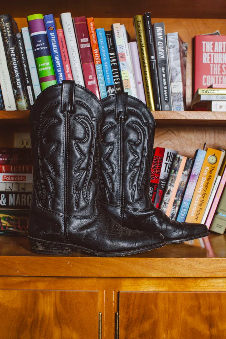 PORTER Black As My Heart Cowboy Boots