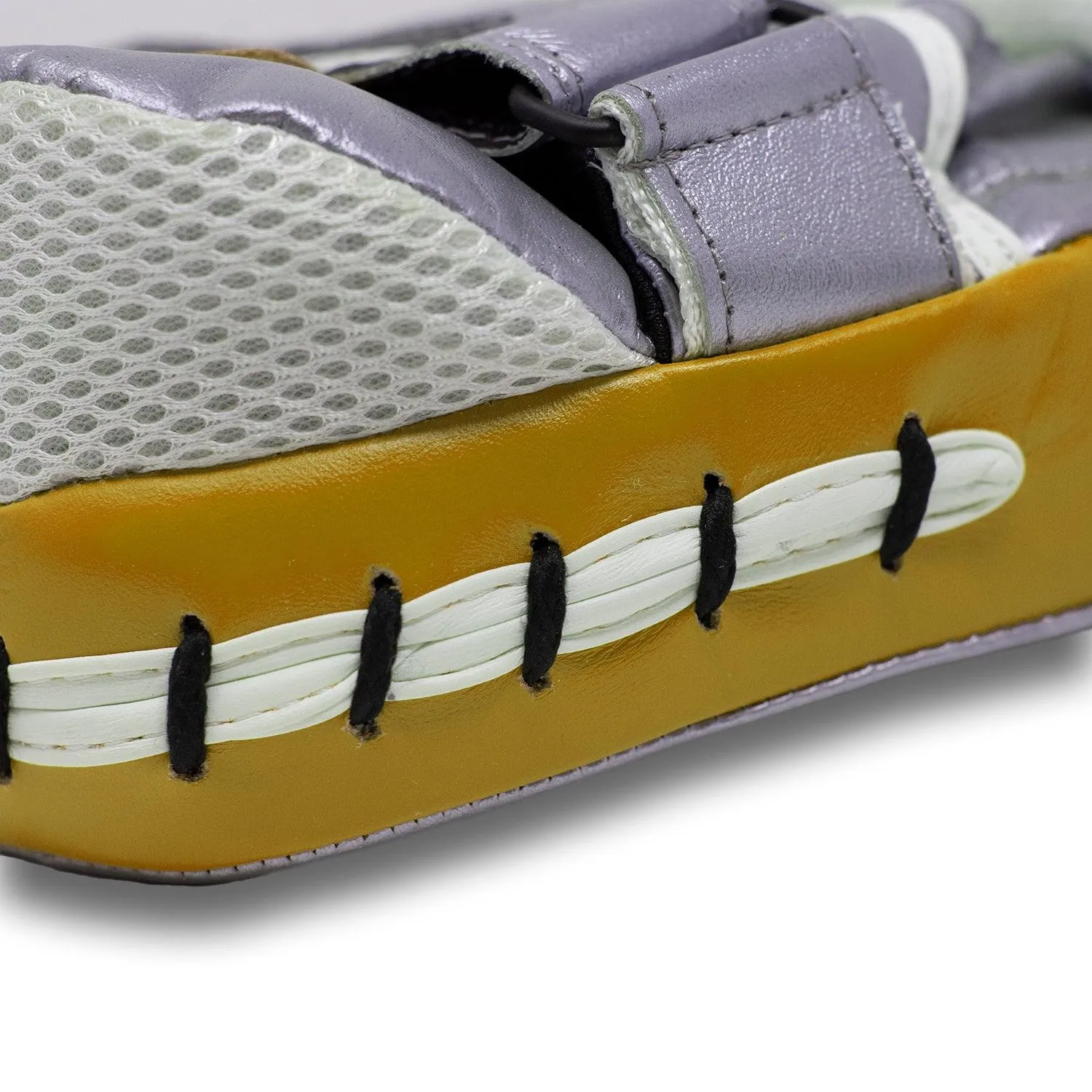 RingMaster Sports Focus pads Genuine Leather PGL 3.0 Gold and Silver