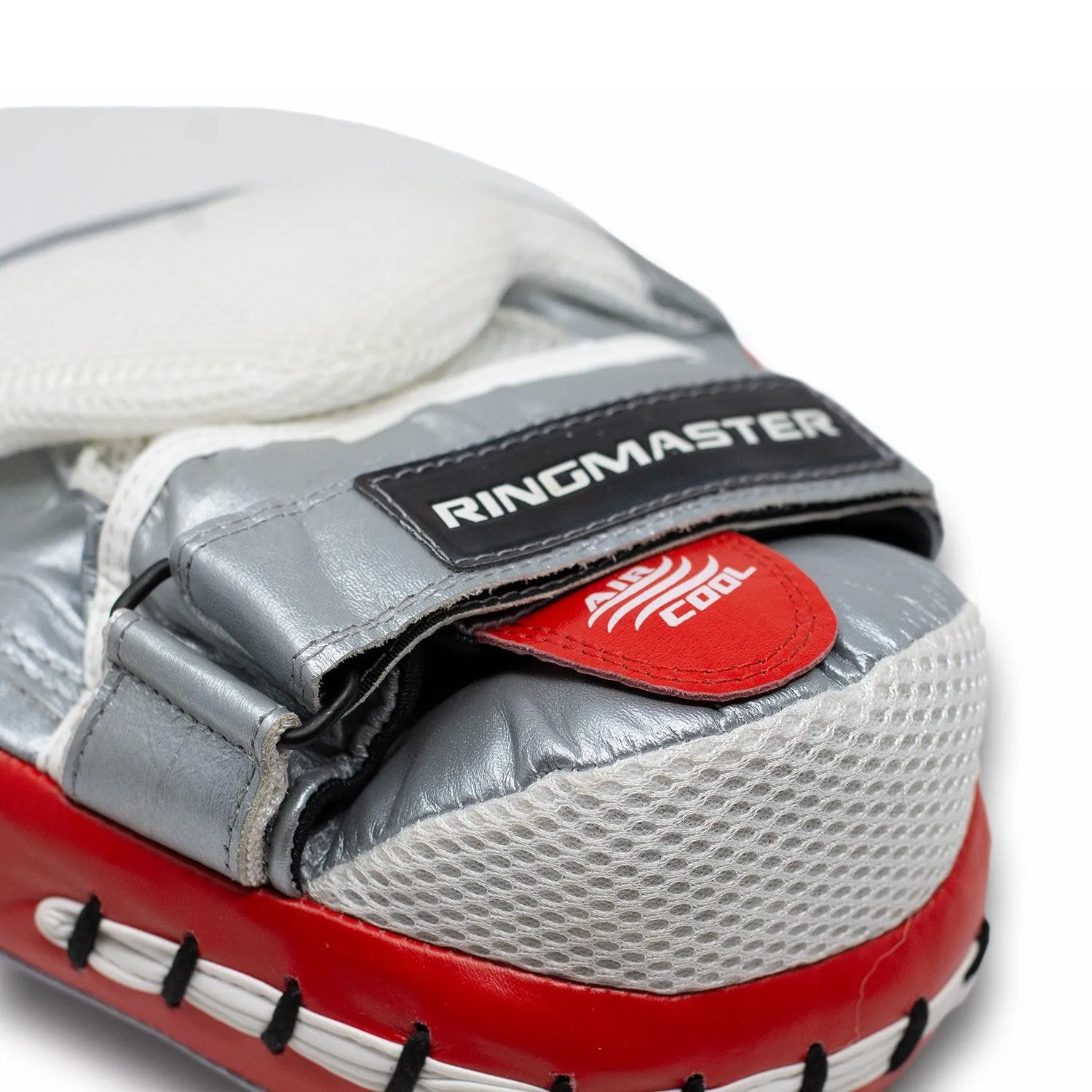 RingMaster Sports Focus pads Genuine Leather PGL 3.0 Red and Silver