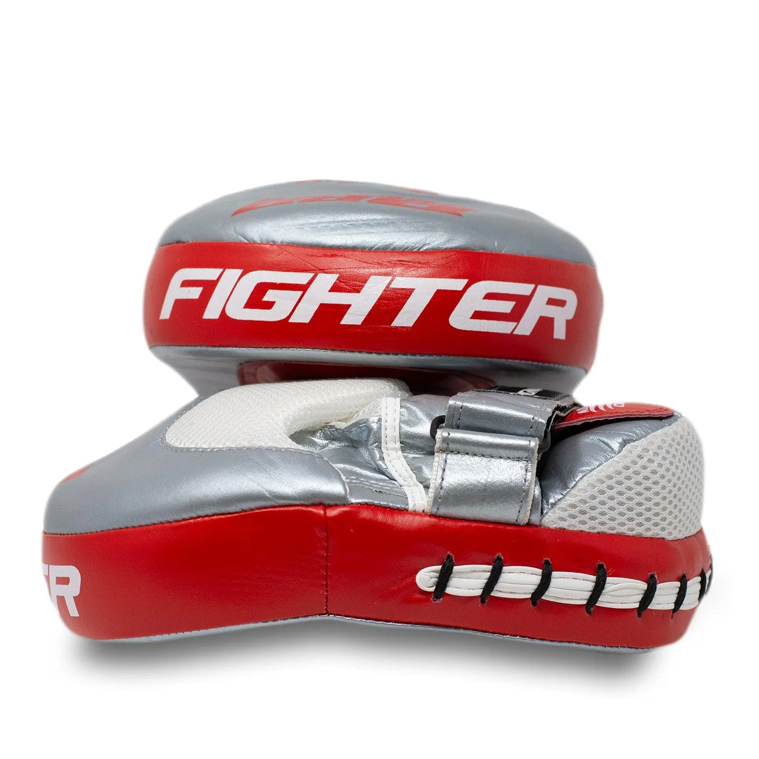 RingMaster Sports Focus pads Genuine Leather PGL 3.0 Red and Silver