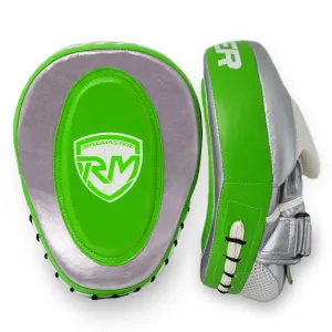 RingMaster Sports Focus pads Genuine Leather PGL 3.0 Series Green and Silver