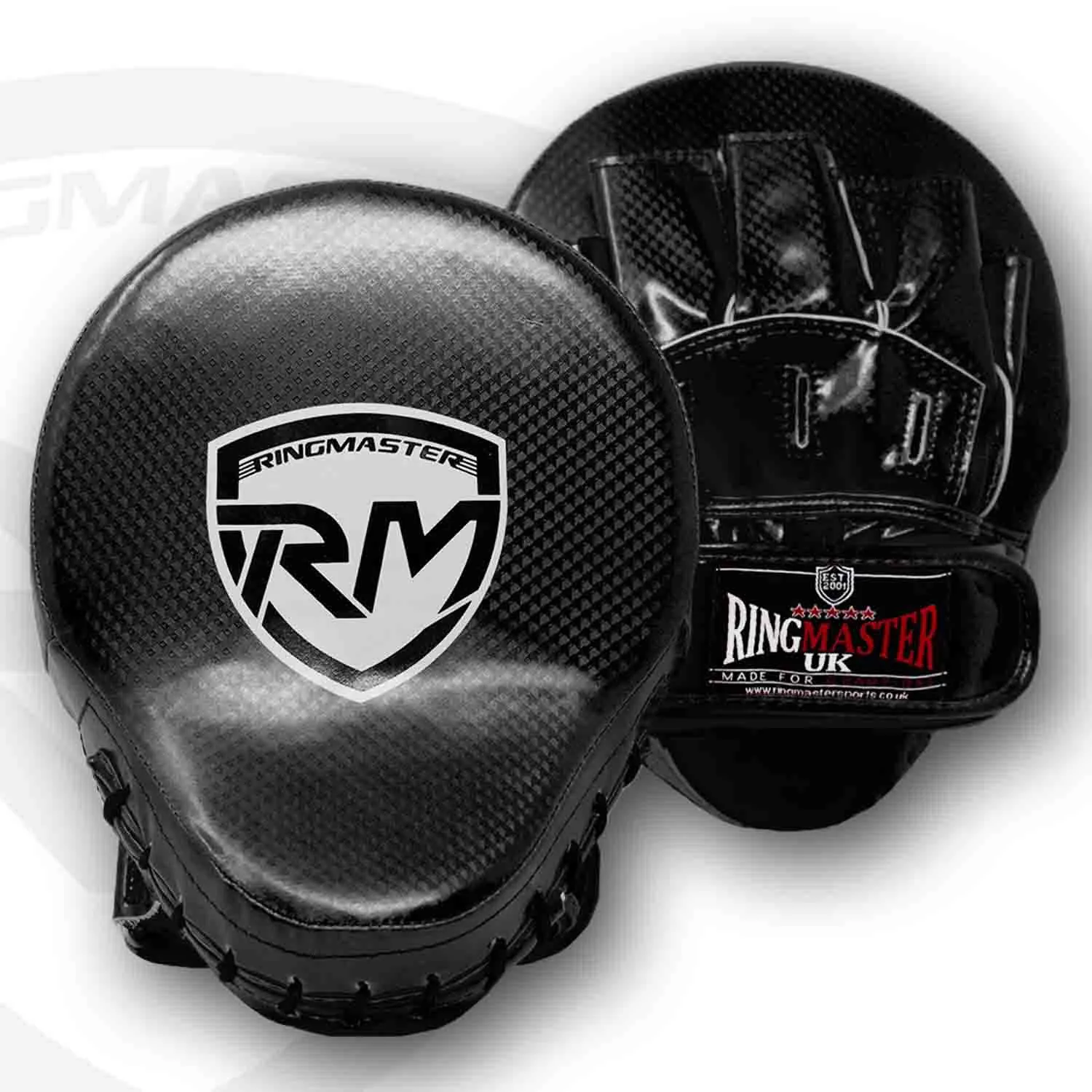 RingMaster Sports Ultralight Focus Pads Carbon Leather One Size Black