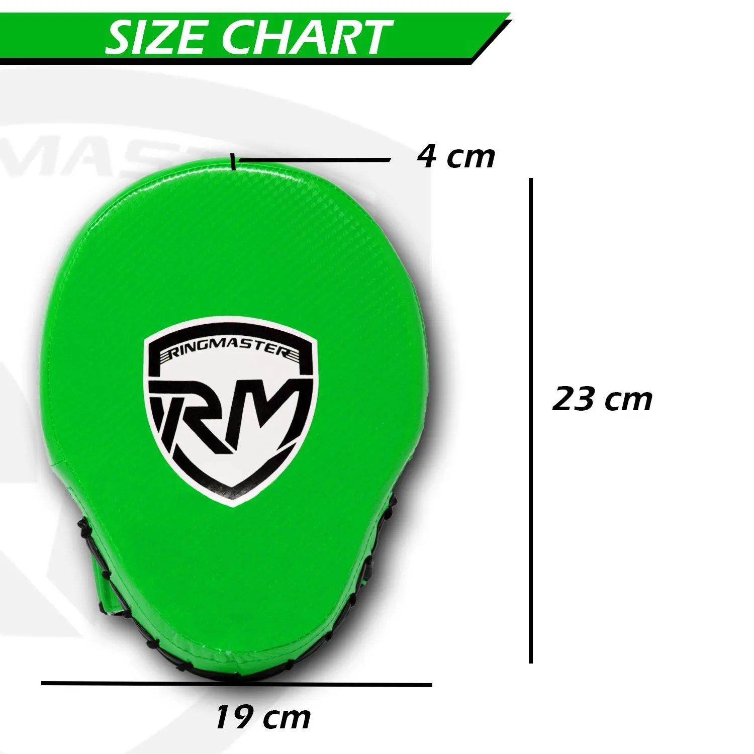 RingMaster Sports Ultralight Focus Pads Carbon Leather One Size Green