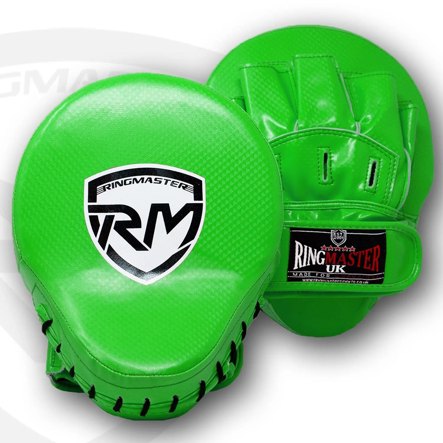 RingMaster Sports Ultralight Focus Pads Carbon Leather One Size Green