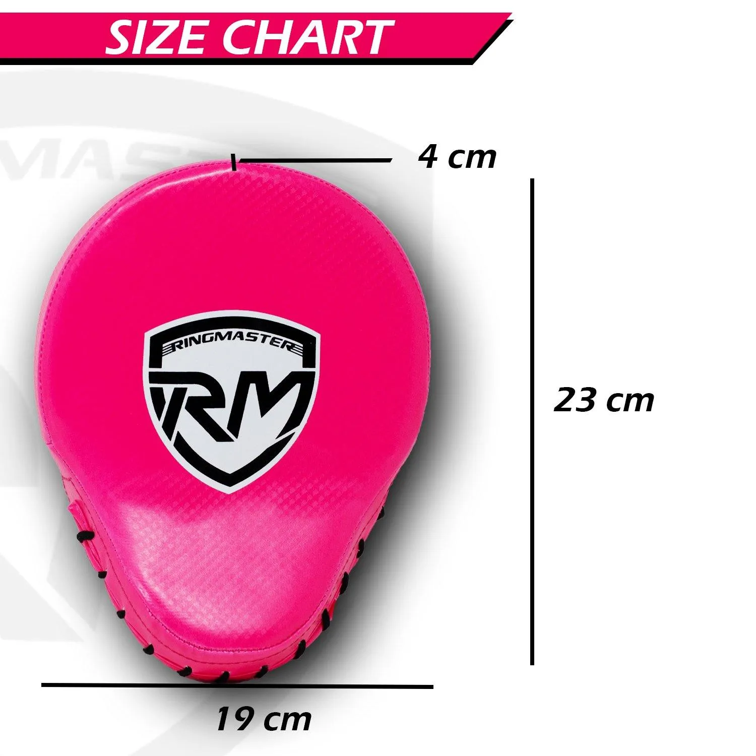 RingMaster Sports Ultralight Focus Pads Carbon Leather One Size Pink