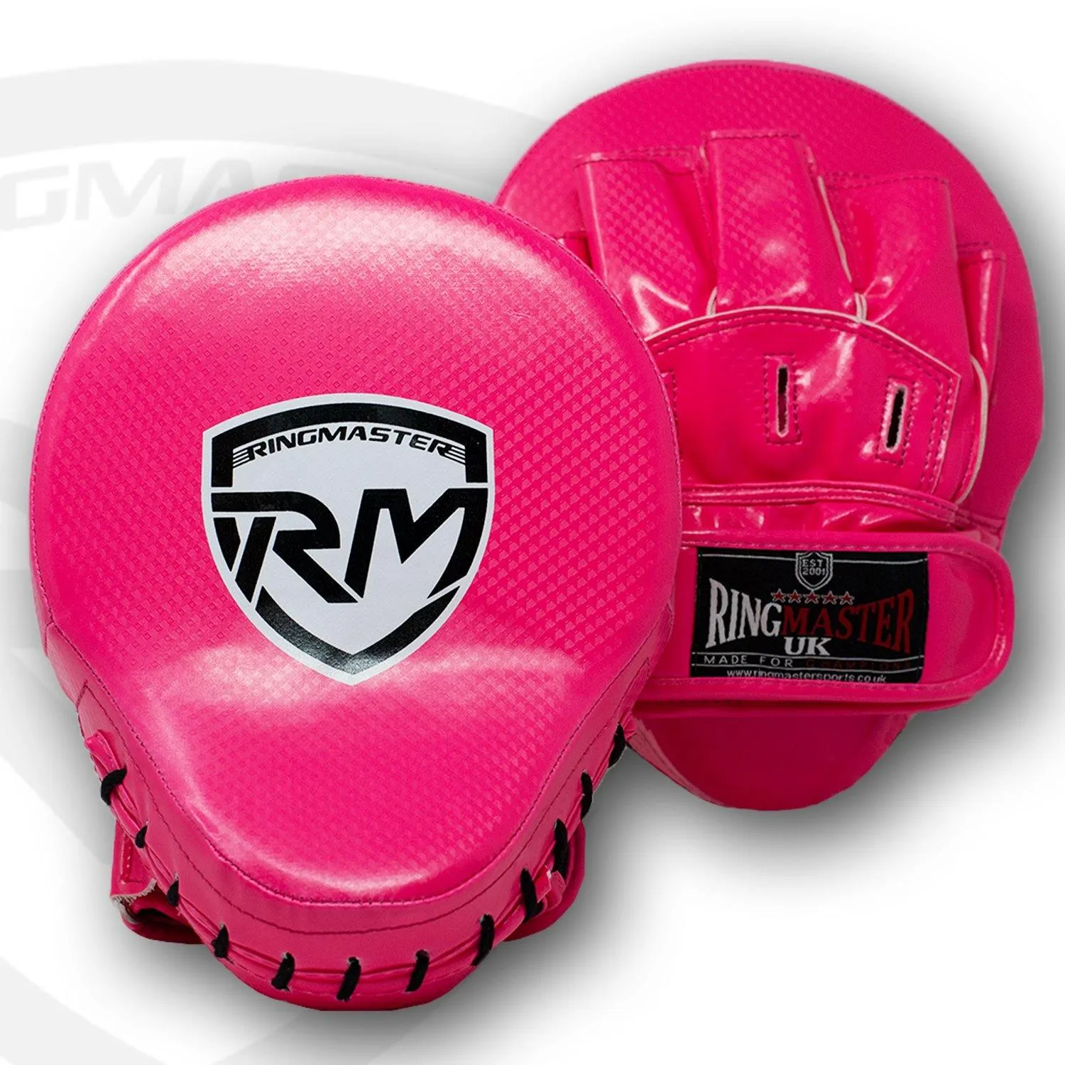 RingMaster Sports Ultralight Focus Pads Carbon Leather One Size Pink