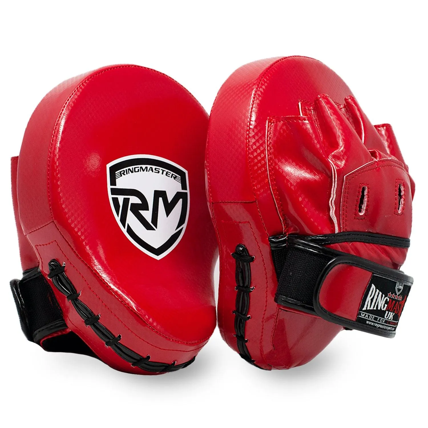 RingMaster Sports Ultralight Focus Pads Carbon Leather One Size Red