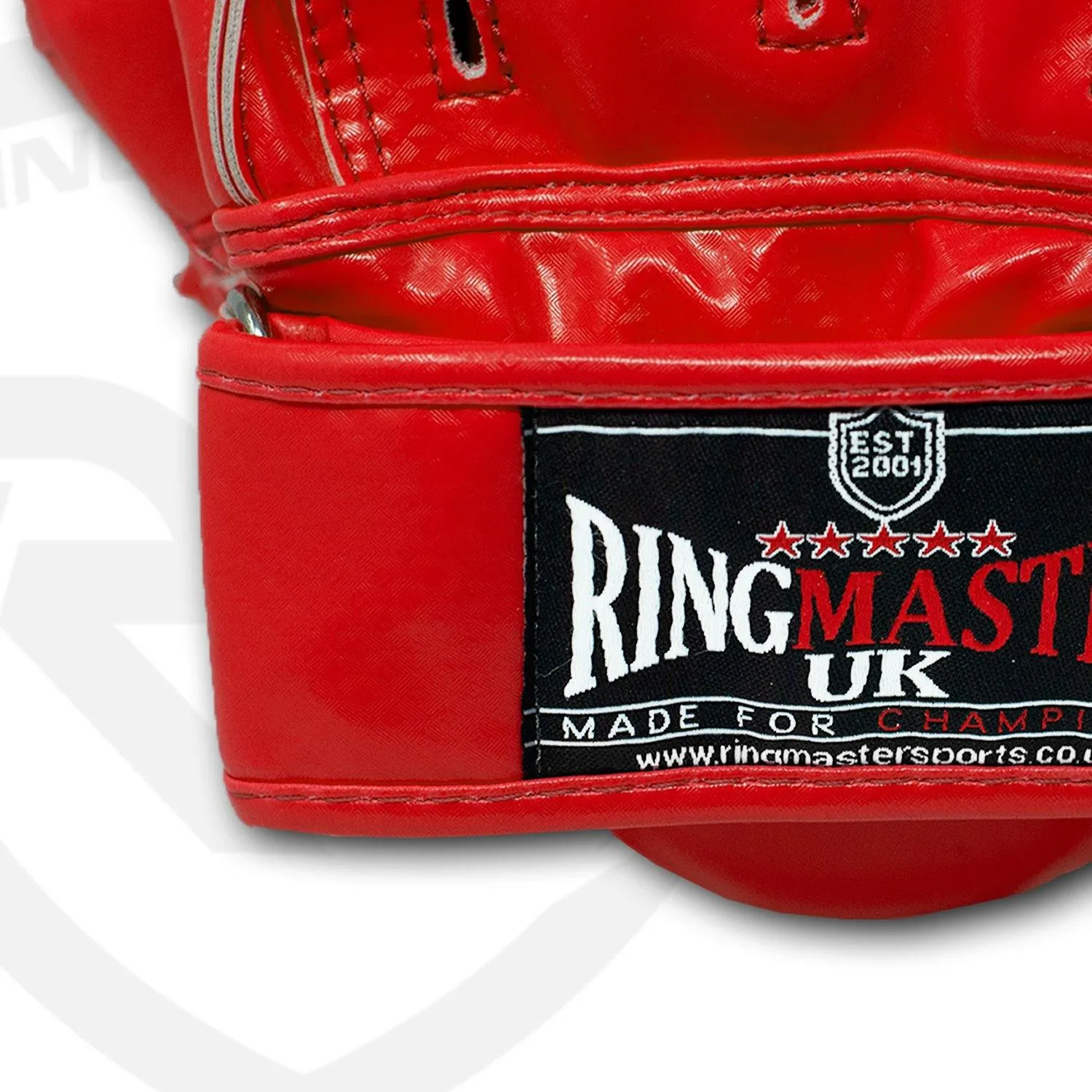 RingMaster Sports Ultralight Focus Pads Carbon Leather One Size Red