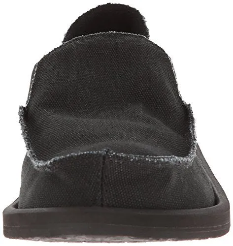 Sanuk Men's Vagabond Slip On, Blackout, 11 M US