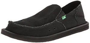 Sanuk Men's Vagabond Slip On, Blackout, 11 M US
