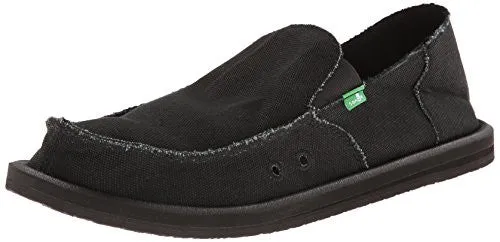 Sanuk Men's Vagabond Slip On, Blackout, 11 M US