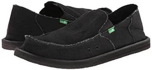 Sanuk Men's Vagabond Slip On, Blackout, 11 M US