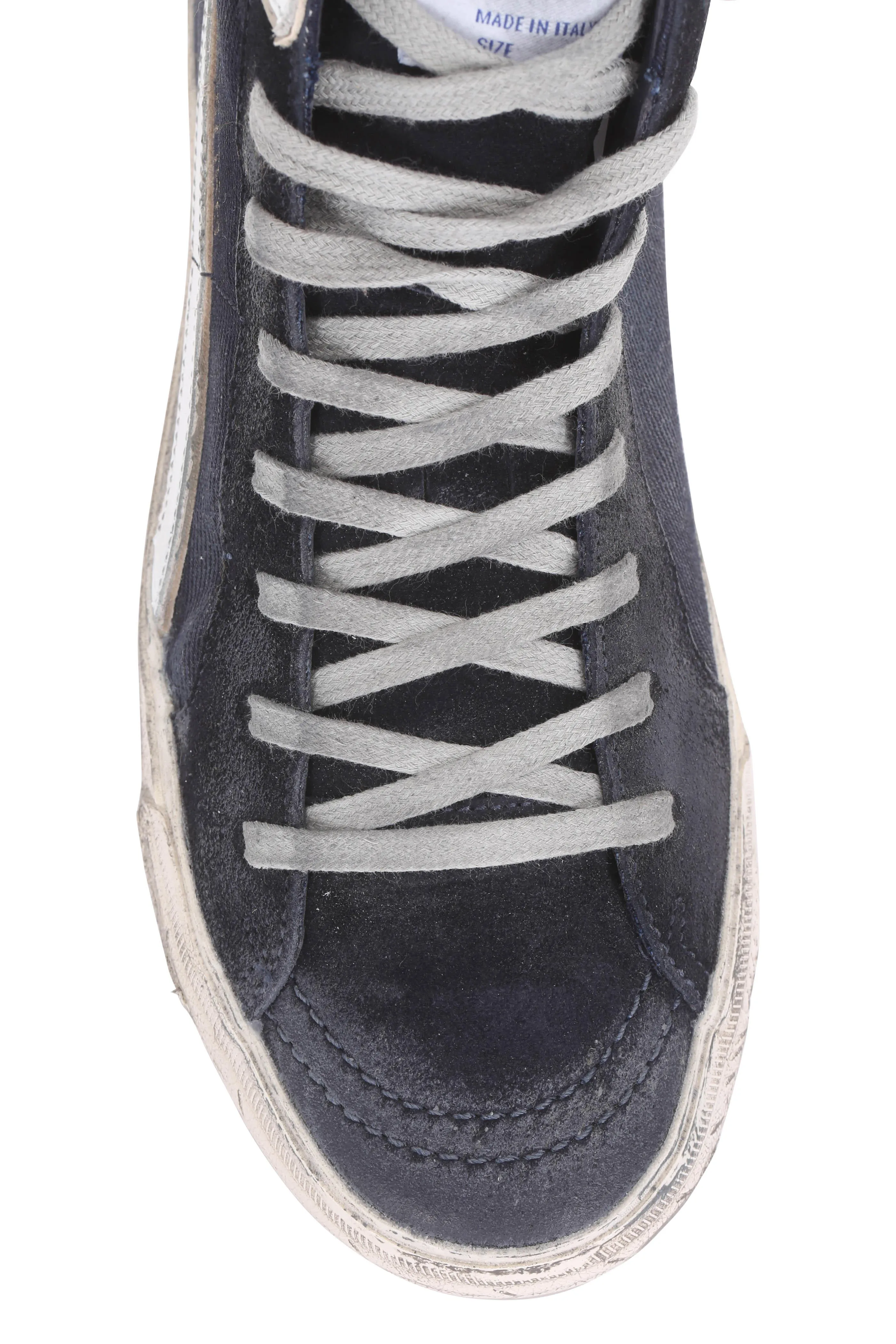 Slide - Navy Denim Suede