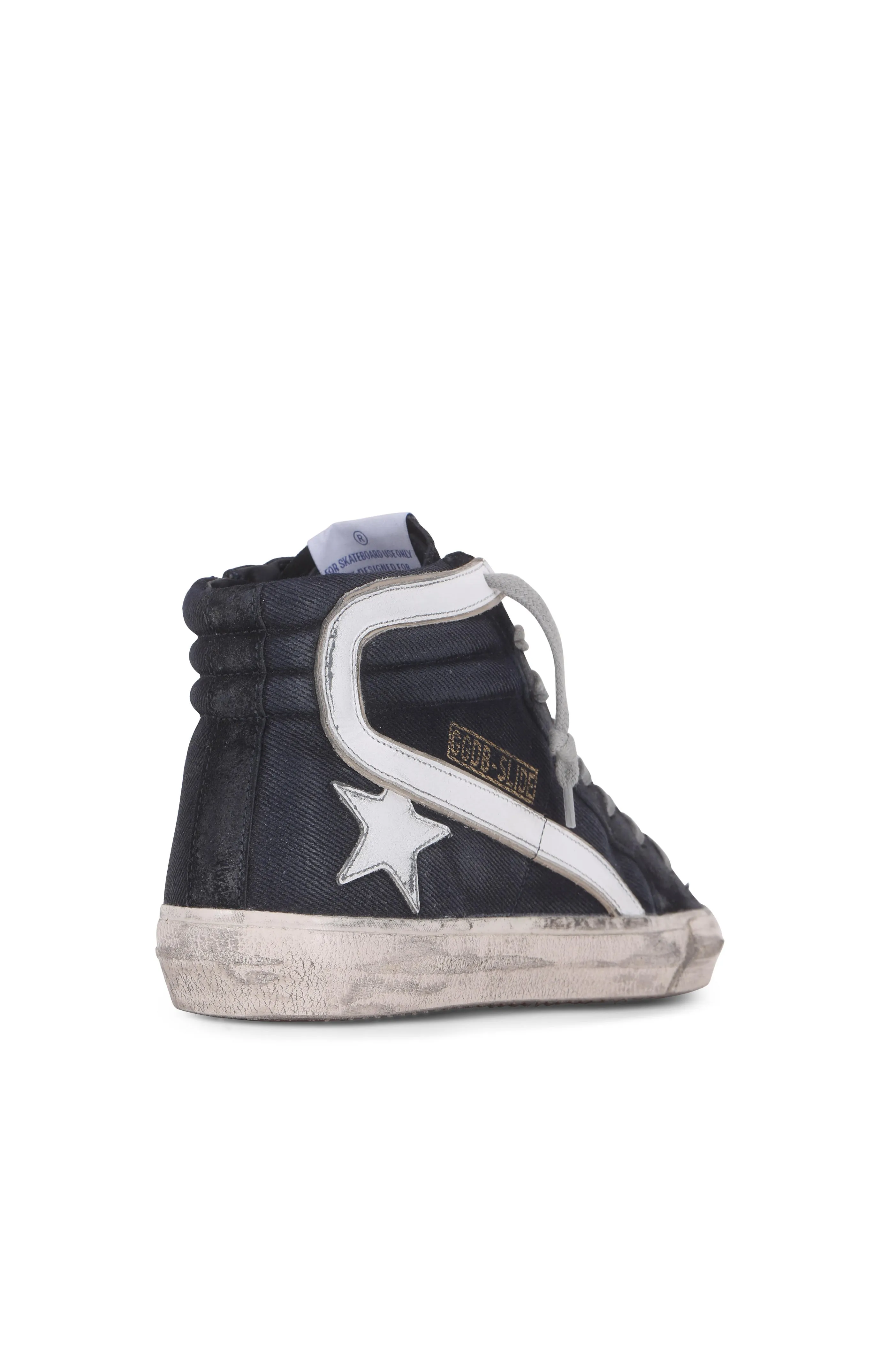 Slide - Navy Denim Suede
