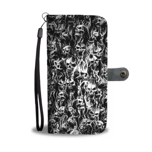 Smoke Skull Black And White Version