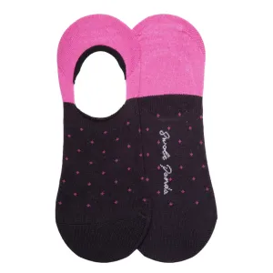 Swole Panda Womens Spotted Pink No Show Bamboo Socks