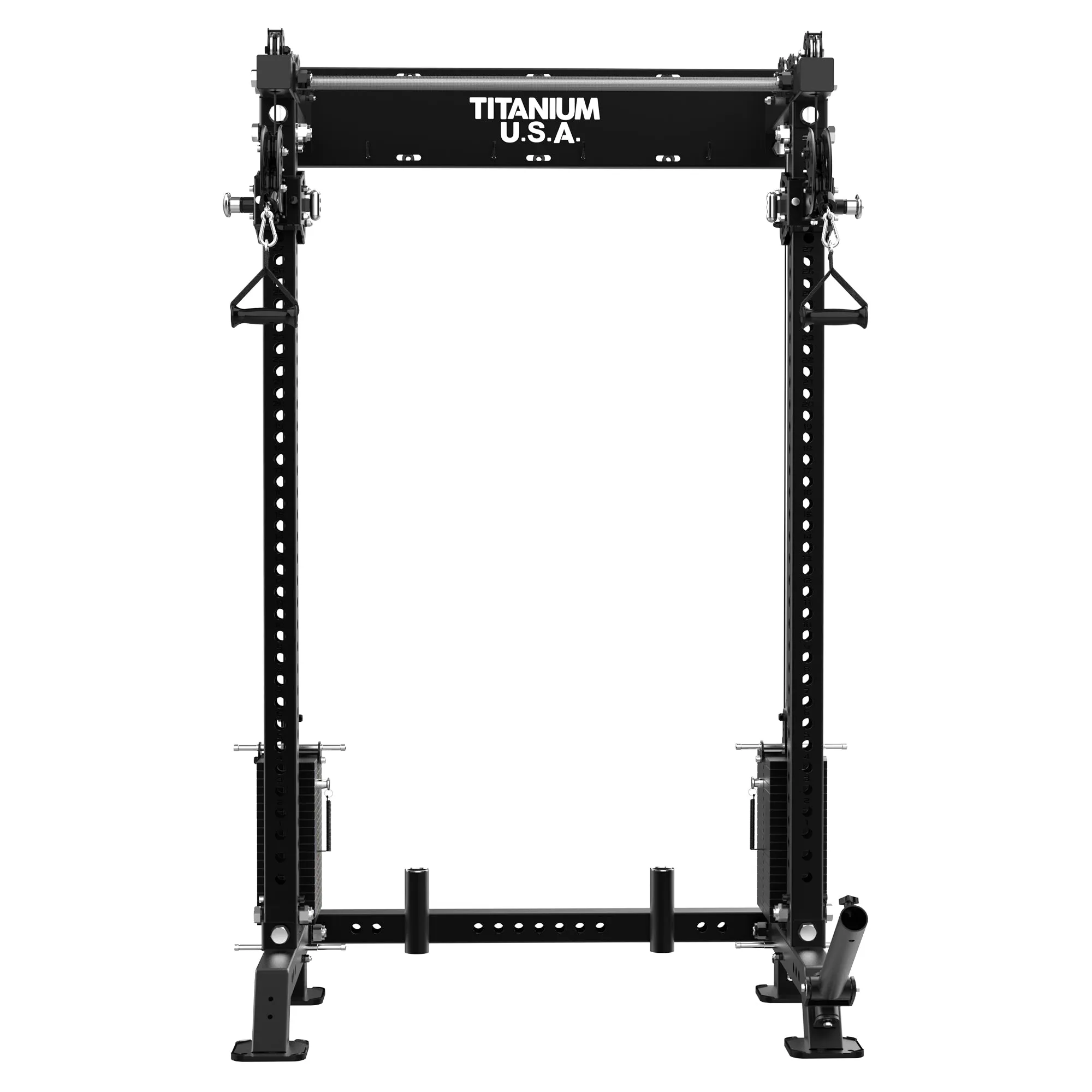 TITANIUM USA WALL MOUNTED FUNCTIONAL TRAINER SQUAT RACK