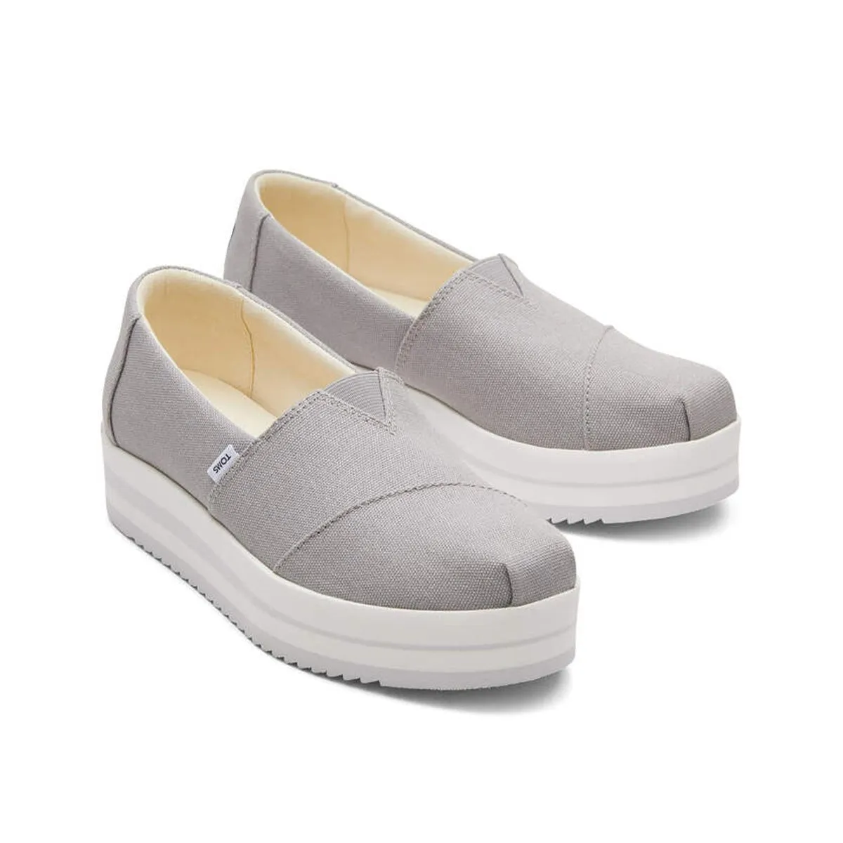 TOMS Espadrille Alpargata Midform Women - Drizzle Grey Canvas