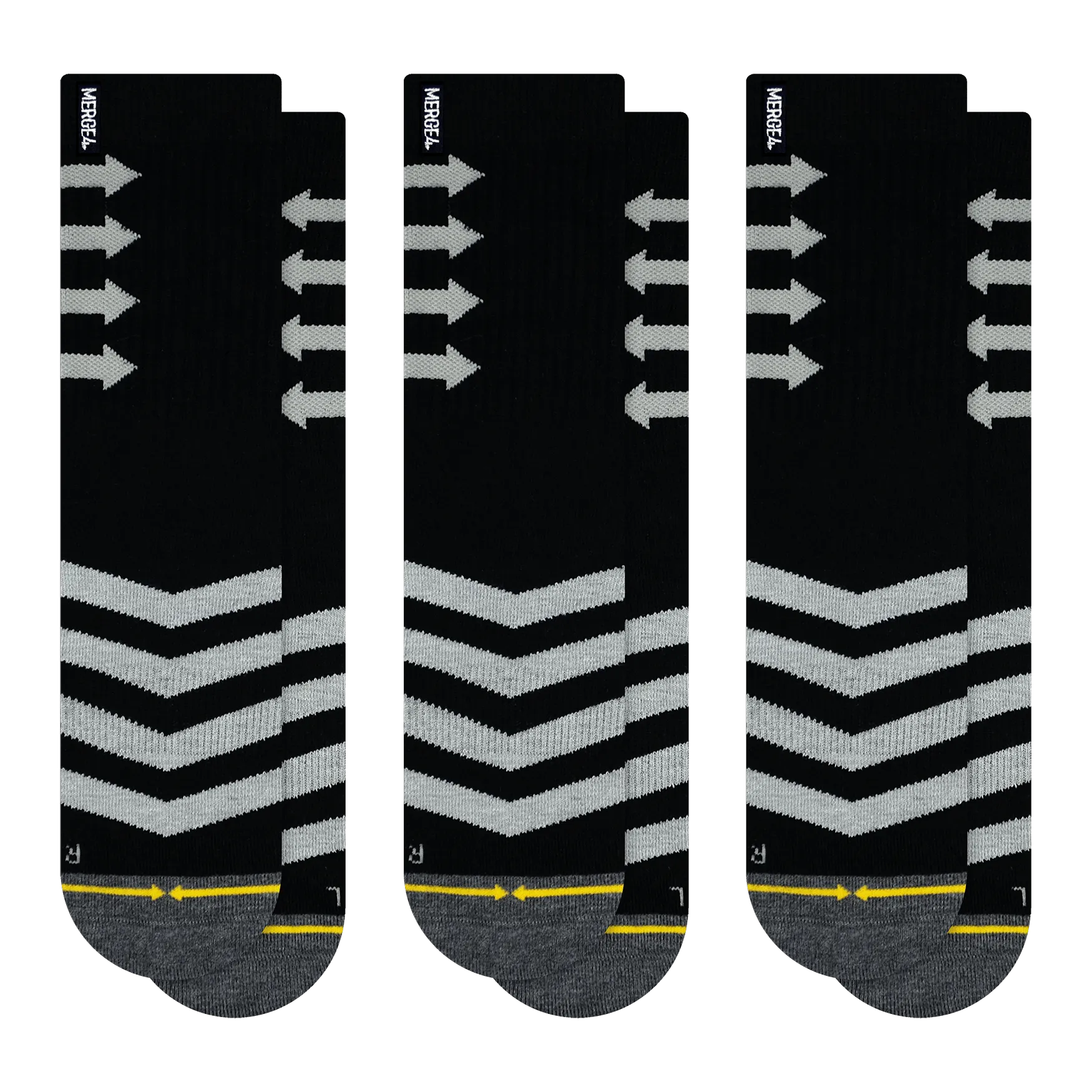 Training Black Crew Socks 3-Pack