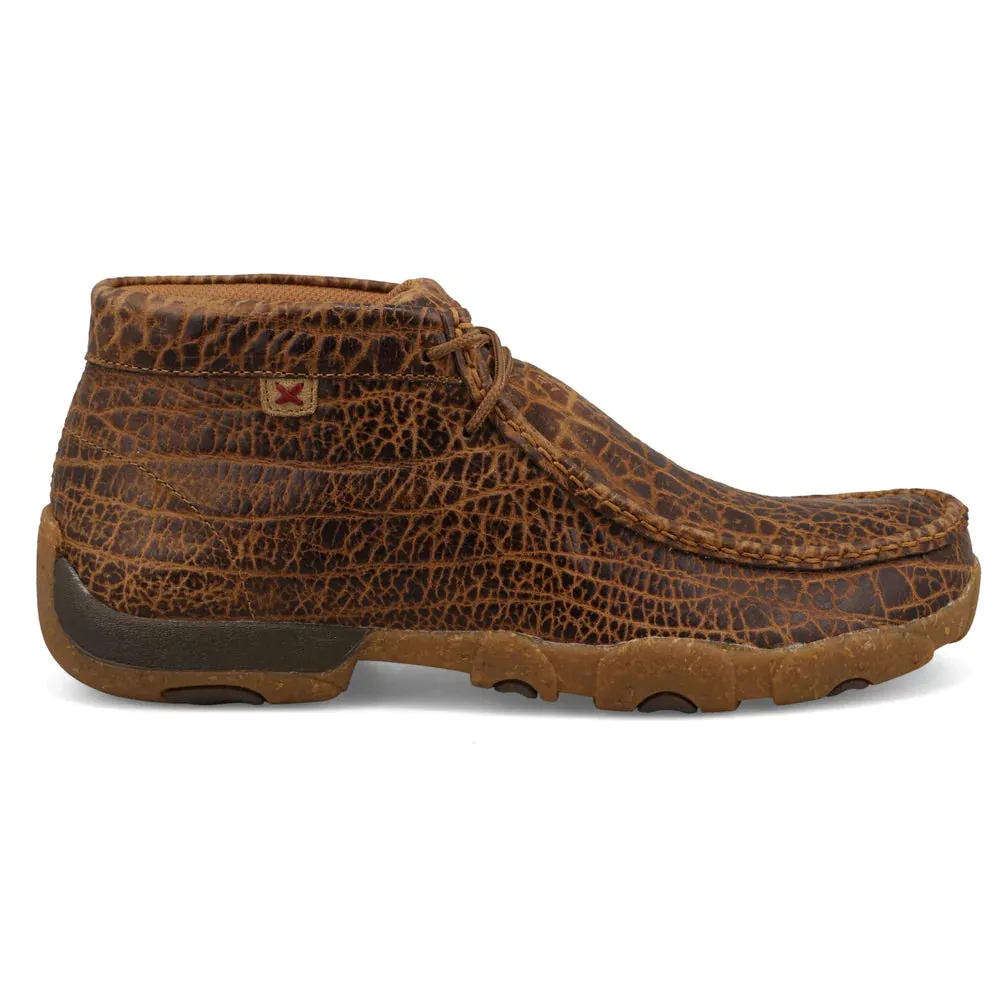 Twisted X Men's Golden Elephant Print Chukka Driving Mocs