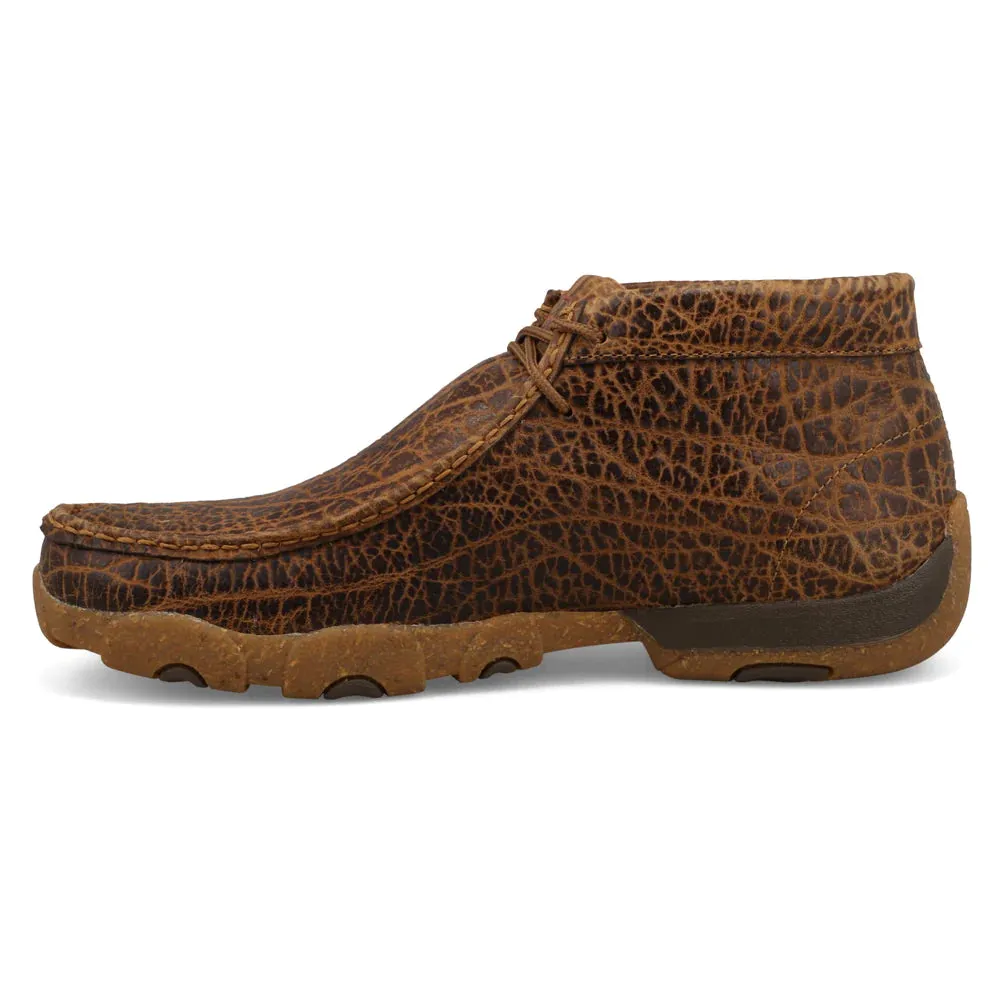 Twisted X Men's Golden Elephant Print Chukka Driving Mocs