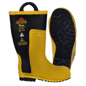 Viking VW91 Firefighter® Chainsaw Boots - Flame   Chemical-Resistant, 16" Height, Steel Toe, CSA & NFPA Certified, Class 3 Protection | Sizes 5-15