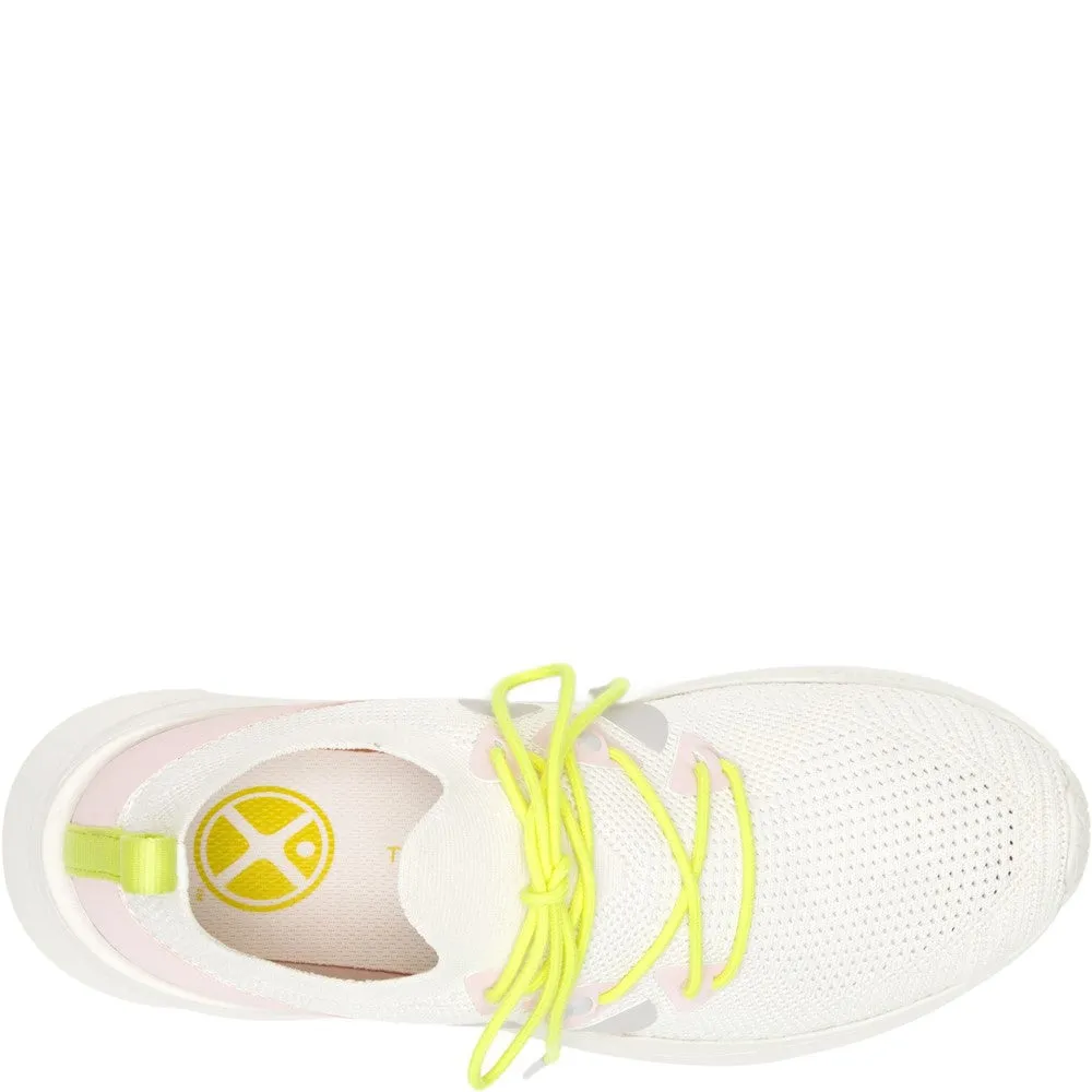 White Spark Lace-Up Trainers